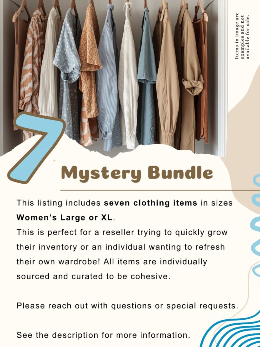 Mystery Box Bundle Perfect for Resellers Curated Clothing Bundle Coastal - Picture 2 of 2